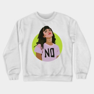No - Feminist Design Crewneck Sweatshirt